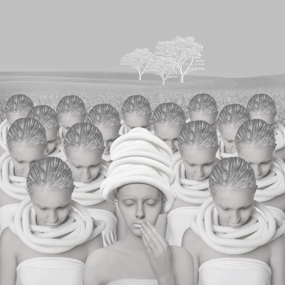 Ethereal White Women by hardibudi — canvas wall art