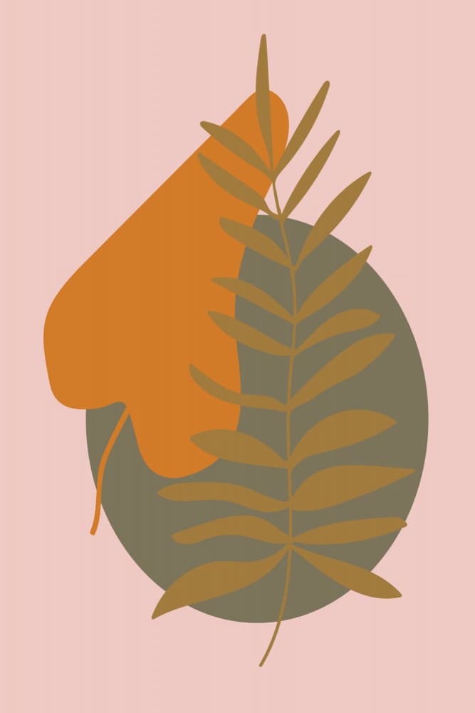 Earthy Botanical Abstract by Dina Dankers — canvas wall art