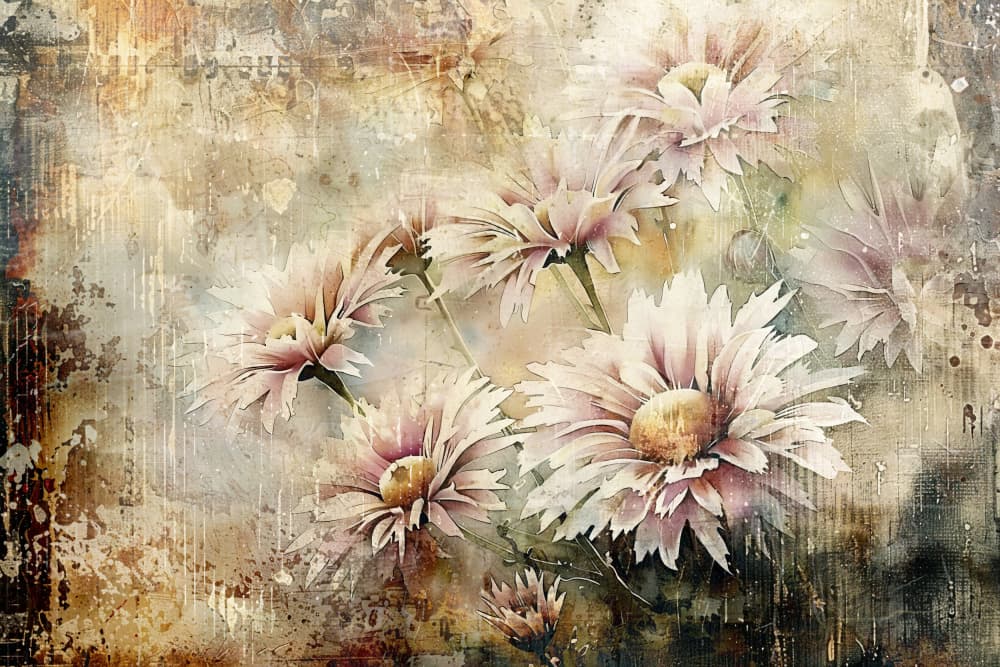 Soft Vintage Florals by Rafal Kulik — canvas wall art