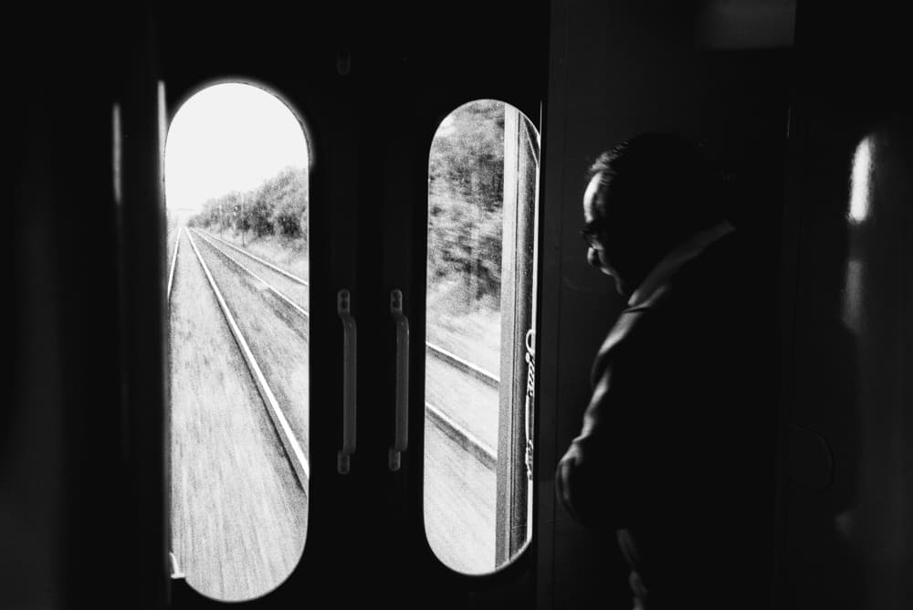Solitary Train Journey by Paulo Abrantes — canvas wall art