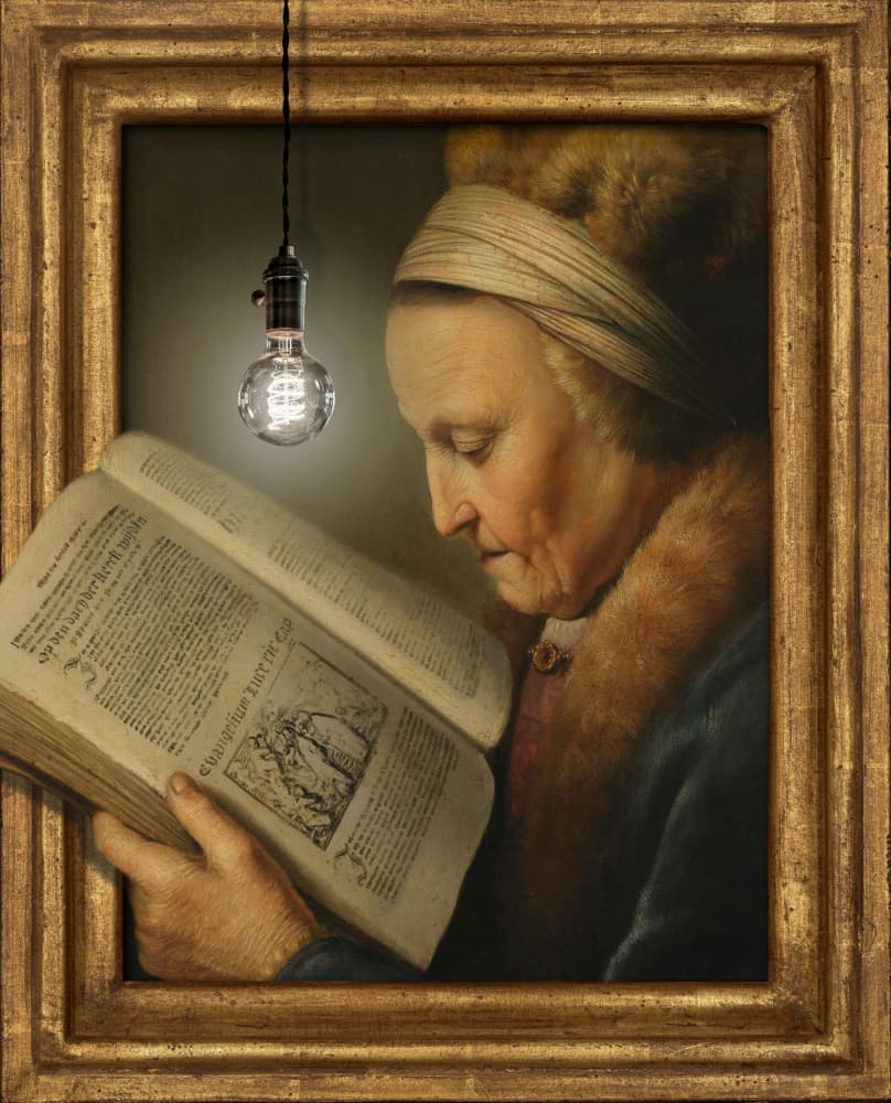 la Tromperie éclairée by Marja van den Hurk — canvas wall art