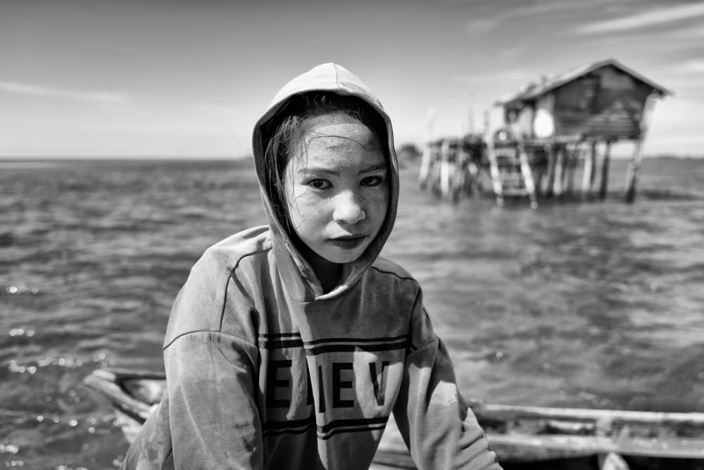 Child of the Water Village by Kieron Long — canvas wall art