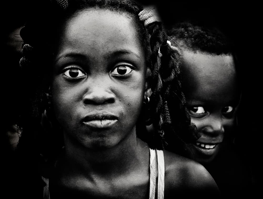 two different perspectives (b&w version) by Elena Molina — canvas wall art