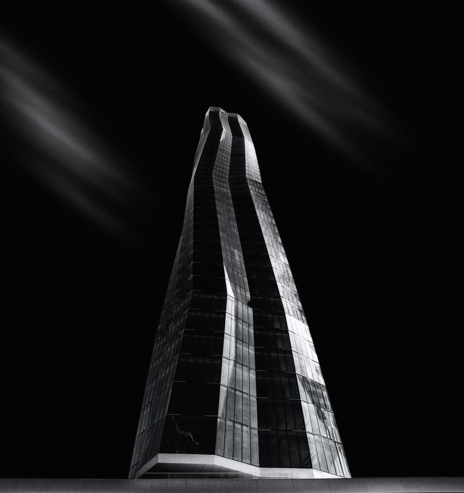 Dramatic Modern Skyscraper by Erkan Camlilar — canvas wall art