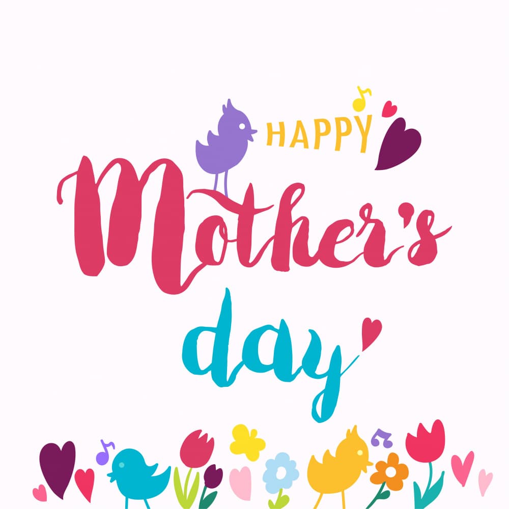 Happy Mother's Day Birds by Marika Barsrsind β canvas wall art