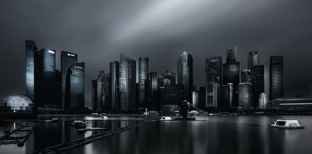Night City Skyline by R Suguri — canvas wall art