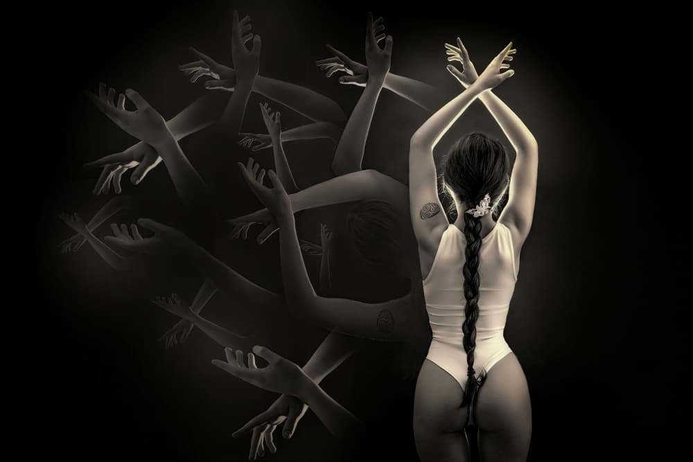 Strong Woman Ethereal Hands by Adela Lia Rusu — canvas wall art