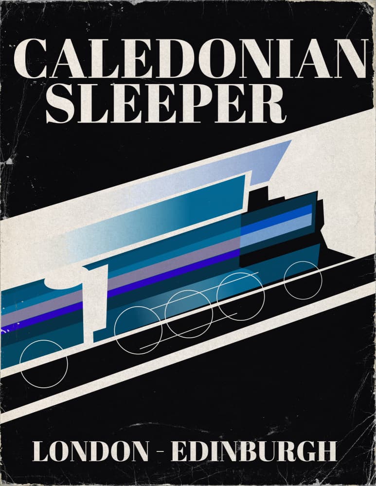 London Edinburgh Sleeper by Nicholas — canvas wall art