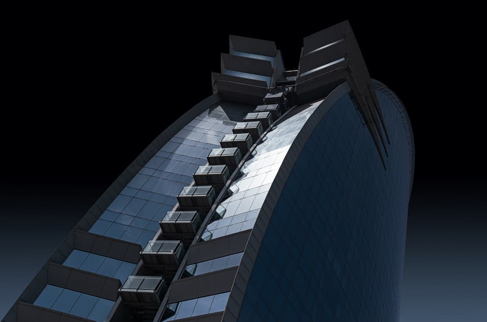 Sleek Modern Skyscraper by Roland Weber — canvas wall art