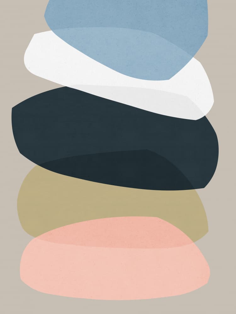 Soft Abstract Forms by Vitor Costa — canvas wall art