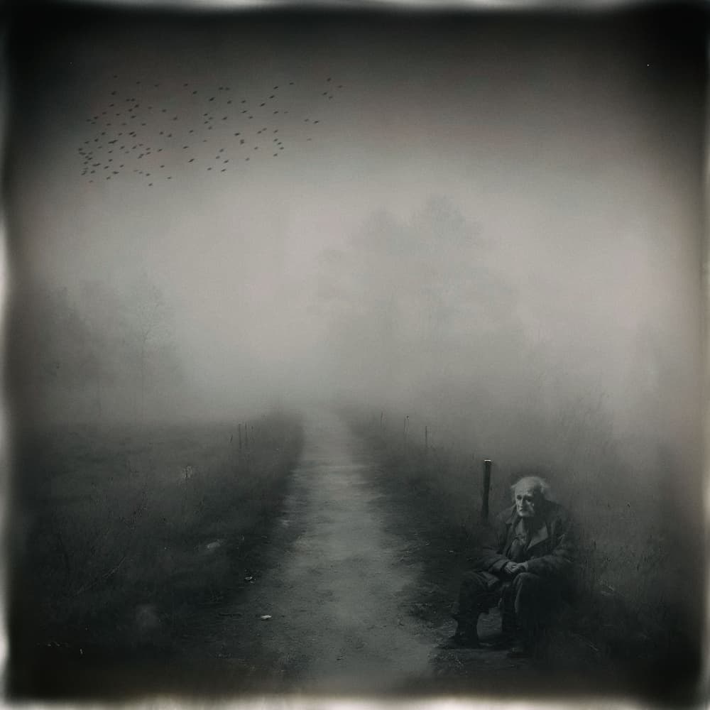 Contemplative Old Man by Ewa Całkosińska-Kajzer — canvas wall art