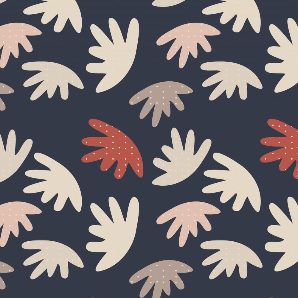 Muted Organic Shapes Pattern by Dina Dankers — canvas wall art