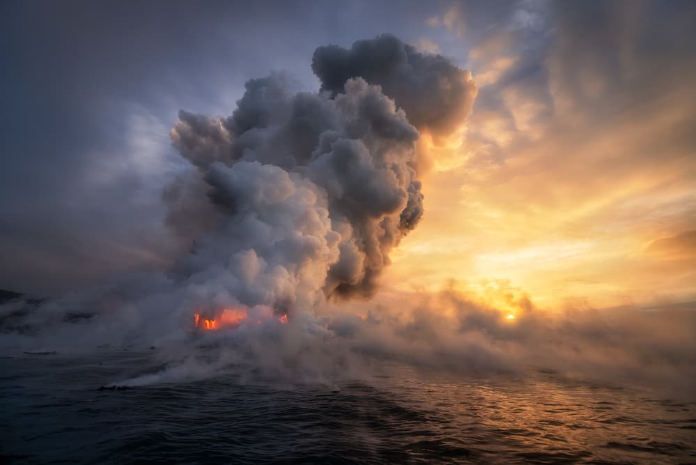 Dramatic Ocean Eruption by Ryan Dyar — canvas wall art