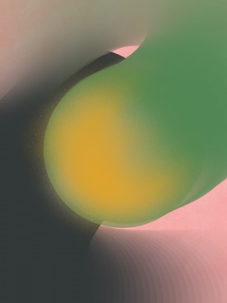 Soft Abstract Glow by Little Dean — canvas wall art
