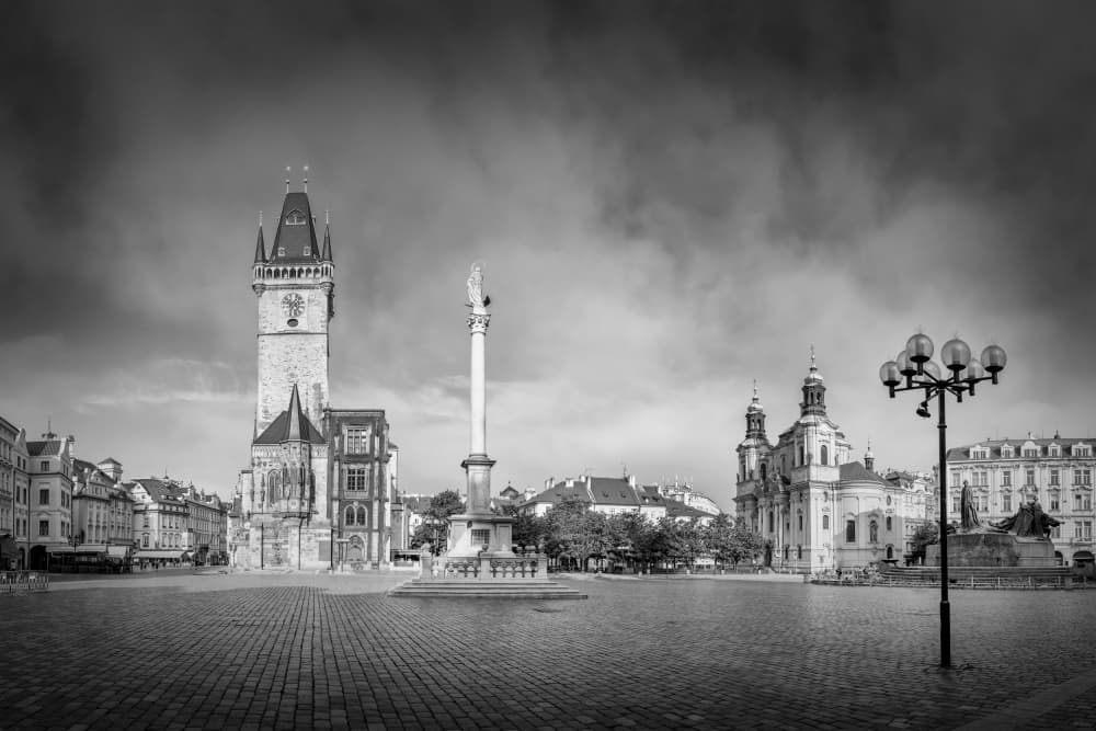 Prague Old Town Grandeur by Melanie Viola — canvas wall art