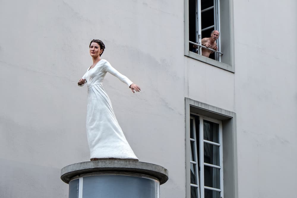 Woman And Window Watcher by Lus Joosten — canvas wall art