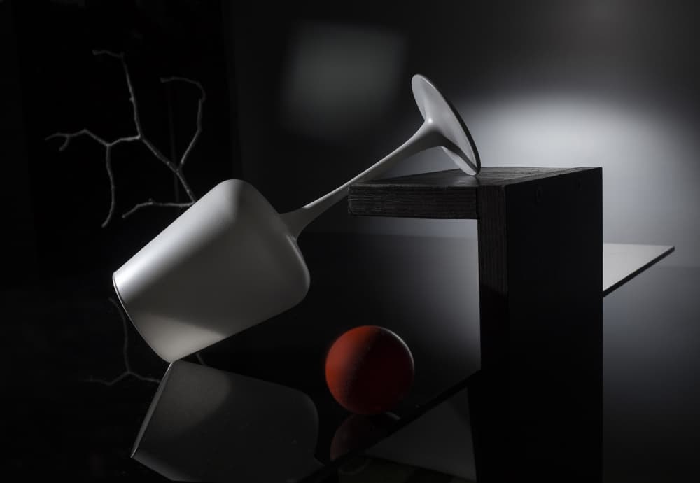 Dark Modern Still Life by Evgeniy Popov — canvas wall art