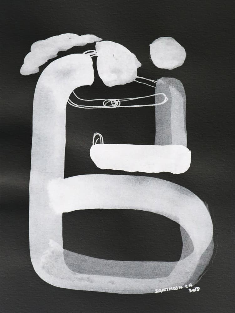Gentle Mother Child by Santhosh ch — canvas wall art
