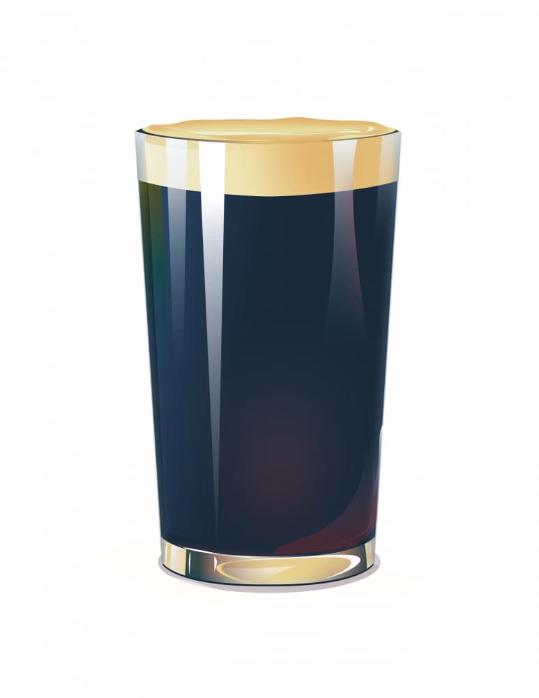 Dark Beer Pint by Nicholas — canvas wall art