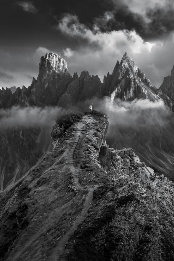 Dramatic Mountain Peak by Songlin Xu — canvas wall art