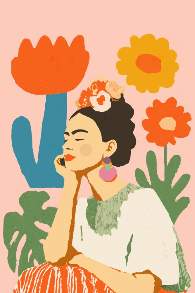 Frida Primavera No 02 by Treechild — canvas wall art