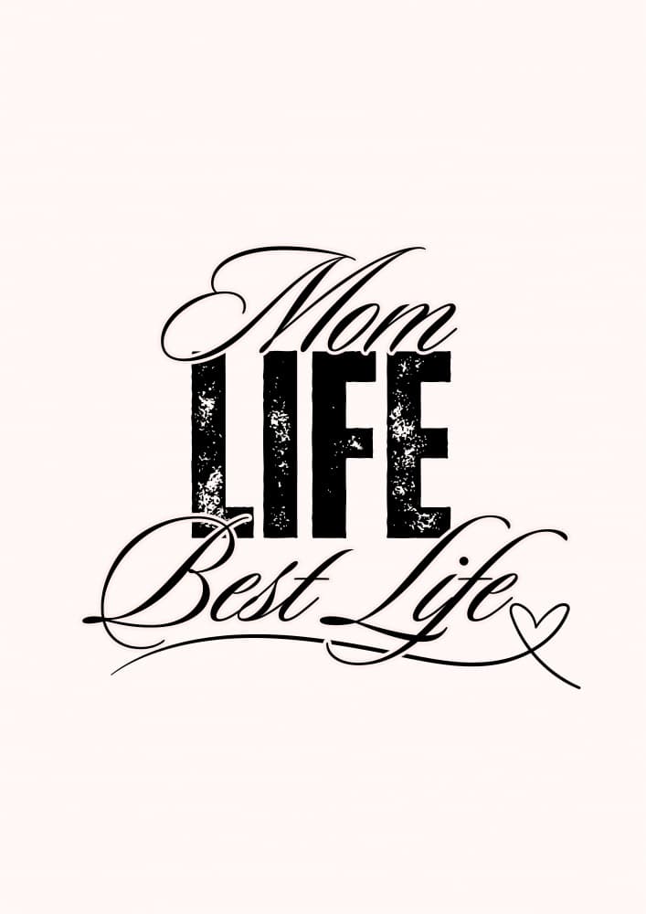 Mom Life Best Life by Saskia Michele — canvas wall art