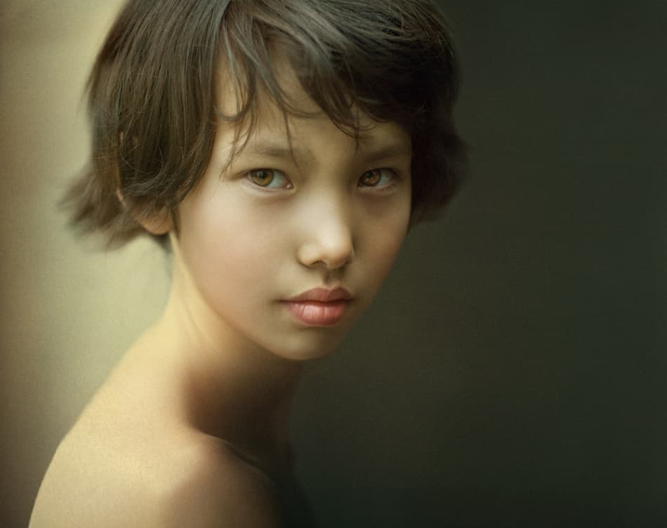 Thoughtful Young Gaze by Svetlana Melik-Nubarova — canvas wall art