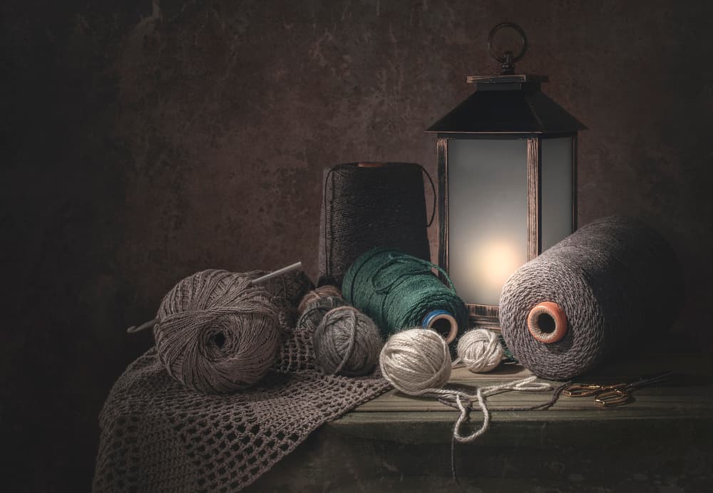 Rustic Yarn Still Life by Margareth Perfoncio — canvas wall art