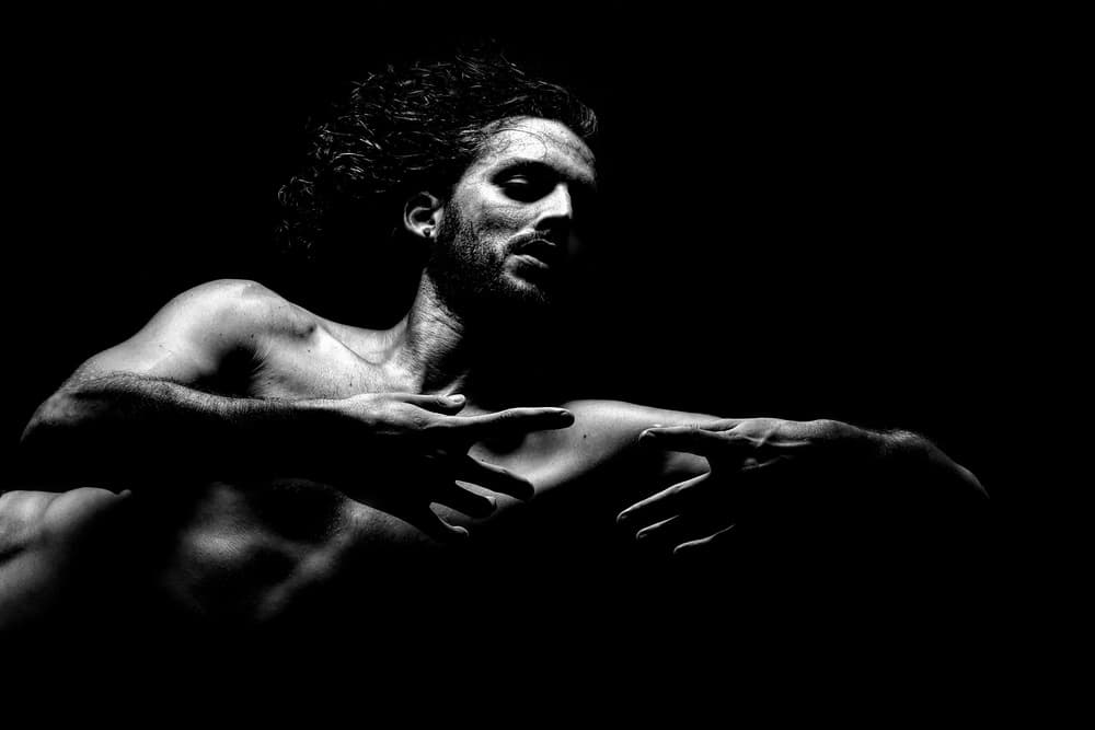 Dramatic Male Portrait by Paulo Medeiros — canvas wall art