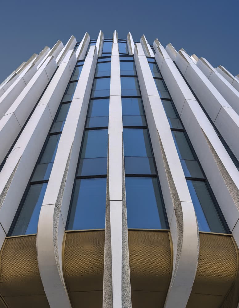 Modern Vertical Facade by Jef Van den Houte — canvas wall art