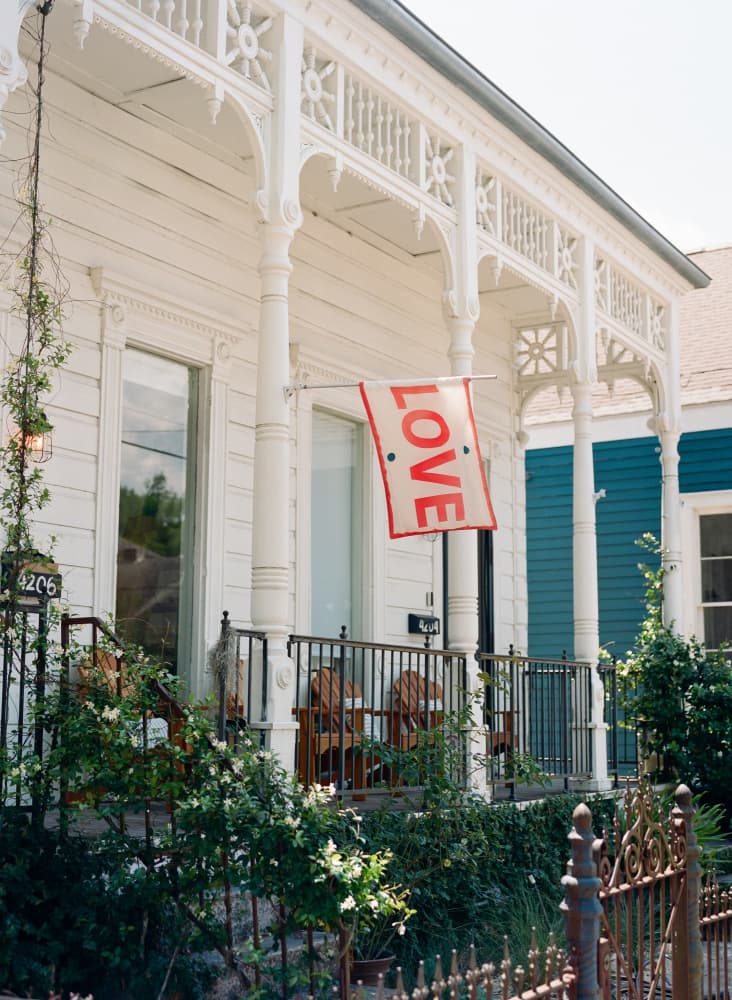 Charming White Porch Love by Bethany Young — canvas wall art
