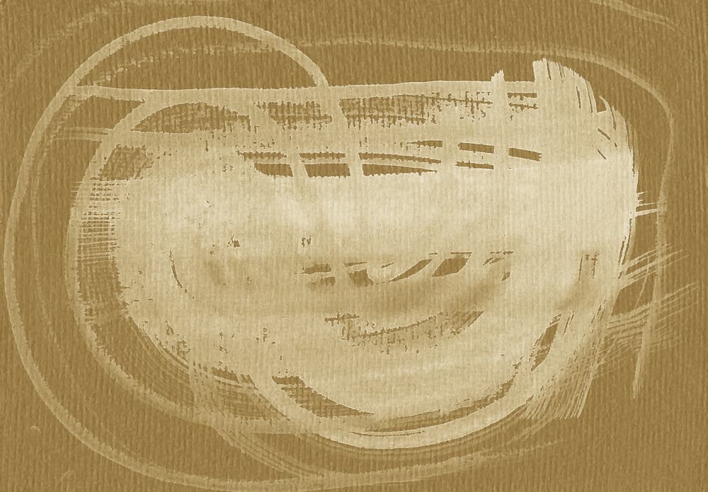 Golden Abstract Strokes by Santhosh ch — canvas wall art