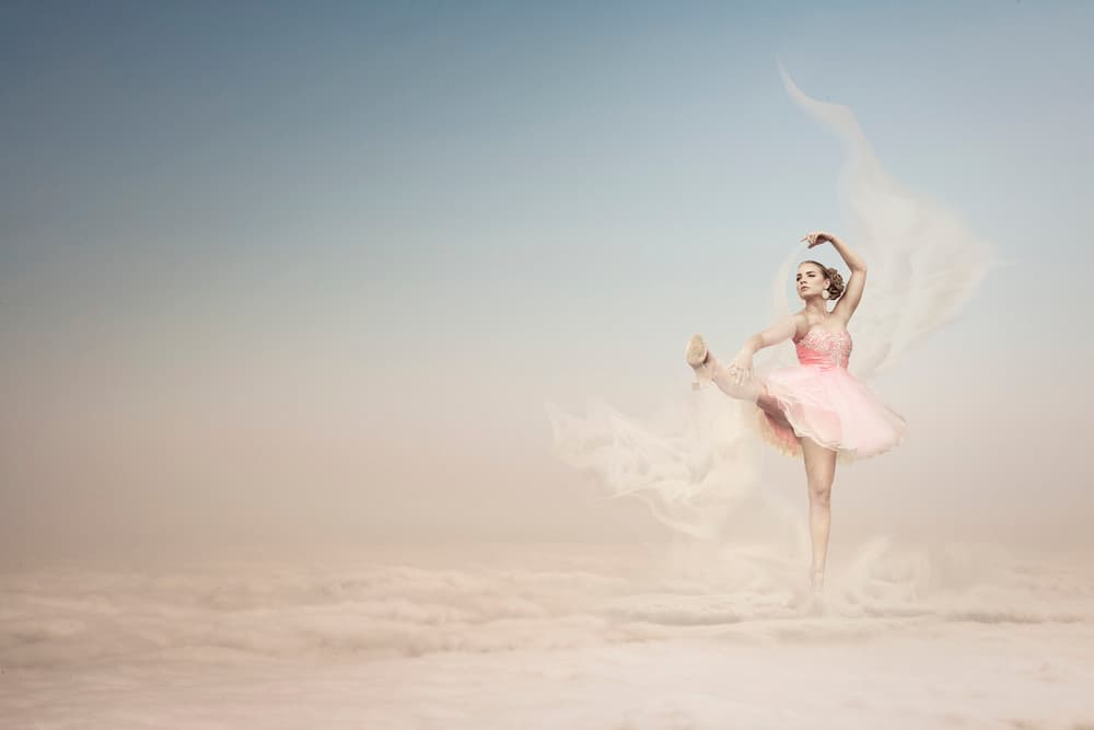 Floating Ballerina Dream by Christine von Diepenbroek — canvas wall art