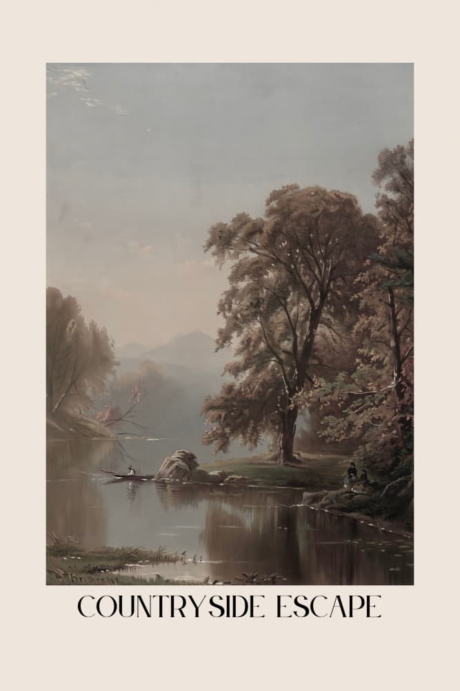 Peaceful Lake Escape by The Art Concept — canvas wall art