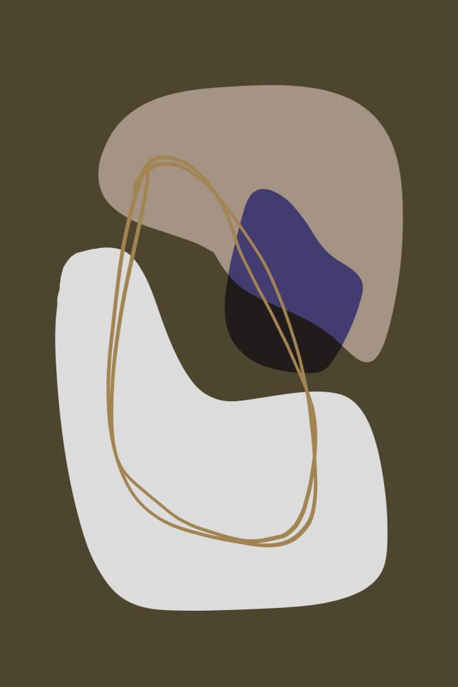 Abstract Organic Shapes by Studio Memb — canvas wall art