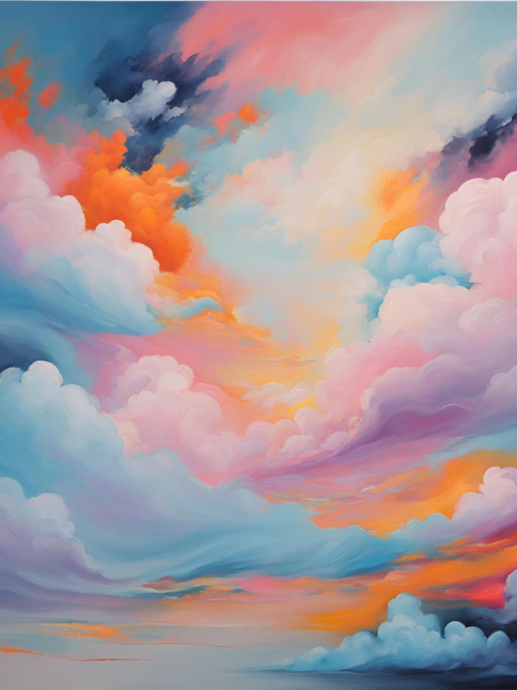 Dreamy Pastel Sky by Ohkimiko — canvas wall art