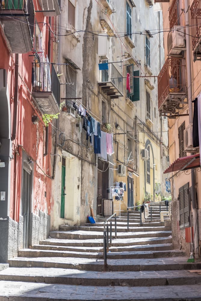Charming Old City Stairs by Photolovers — canvas wall art