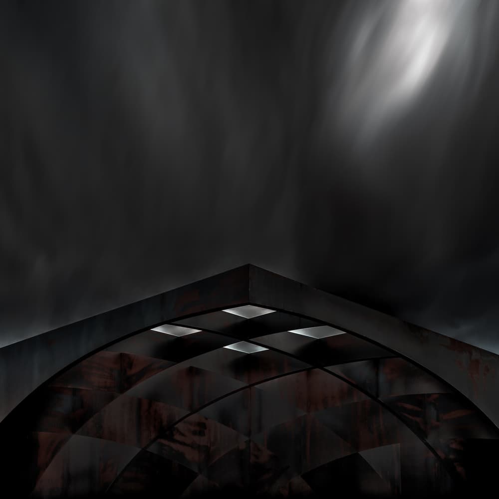 Dark Geometric Architecture by Gilbert Claes — canvas wall art