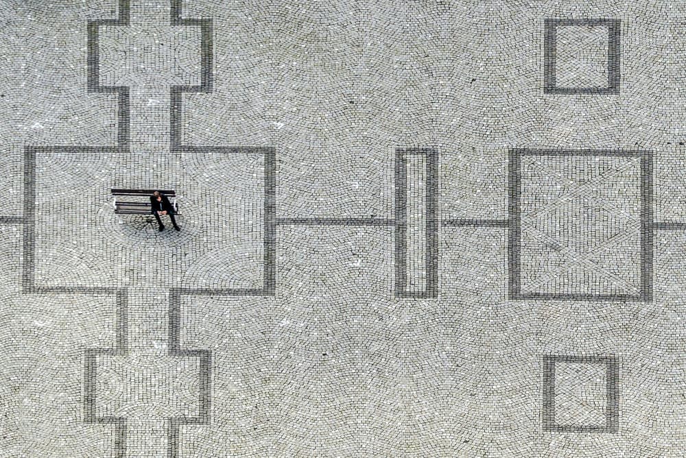 Urban Geometry Solitude by Ovi D. Pop — canvas wall art