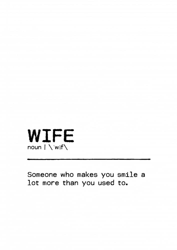 Humorous Wife Definition by Orara Studio — canvas wall art