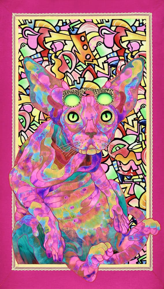 Psychedelic Sphynx Cat by Kostyantin Malginov — canvas wall art