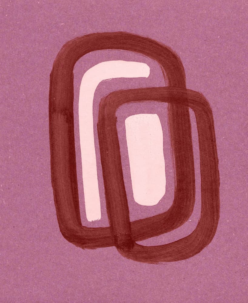 Overlapping Organic Forms by Santhosh ch — canvas wall art