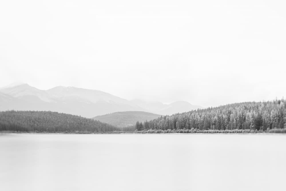 Mountain Lake by Lynann Colligan — canvas wall art