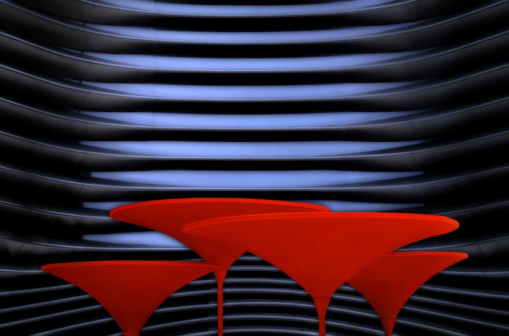 Red Martini Lounge by Hans-Wolfgang Hawerkamp — canvas wall art