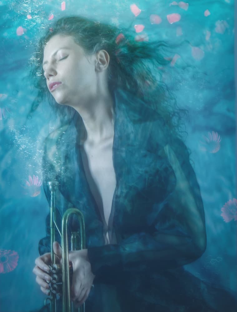 Underwater Trumpet Dream by miriana — canvas wall art