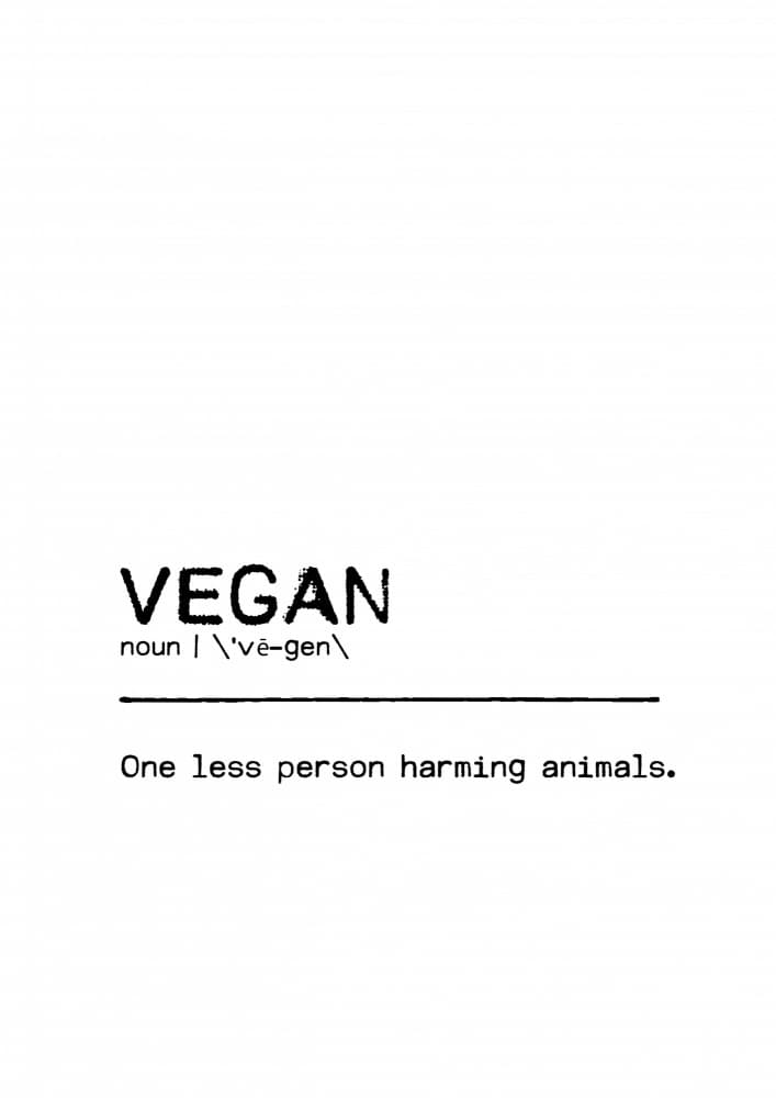 Ethical Vegan Definition by Orara Studio — canvas wall art