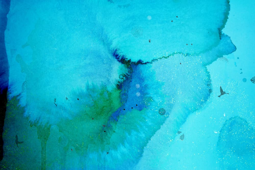Tranquil Aqua Flow by Miriam Stayte — canvas wall art