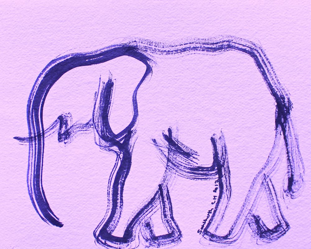 Elephant 36 by Santhosh ch — canvas wall art