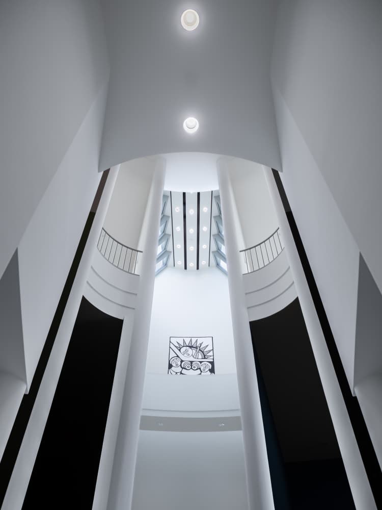Modern Atrium Interior by IKUMI FUKAZAWA — canvas wall art