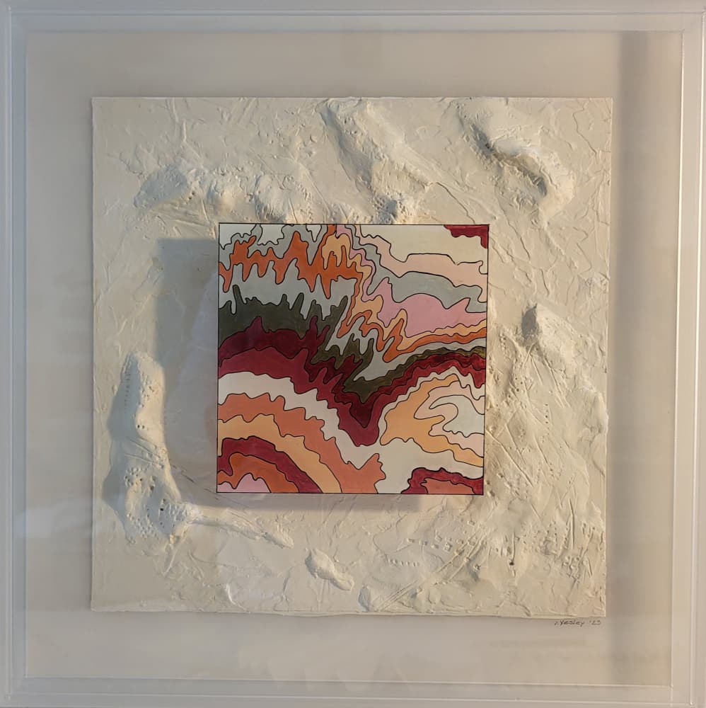 Textured Contour Landscape by Irene Yesley — canvas wall art